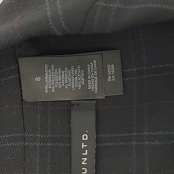 City Unltd. NWT Stretch Plaid Blazer/Suit Jacket Women's sz. 8 - Picture 8 of 13